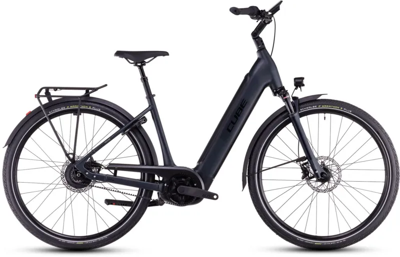 2025 Cube Supreme Hybrid Deluxe Pro 625 Easy Entry - Electric Hybrid Bike - Night / Black