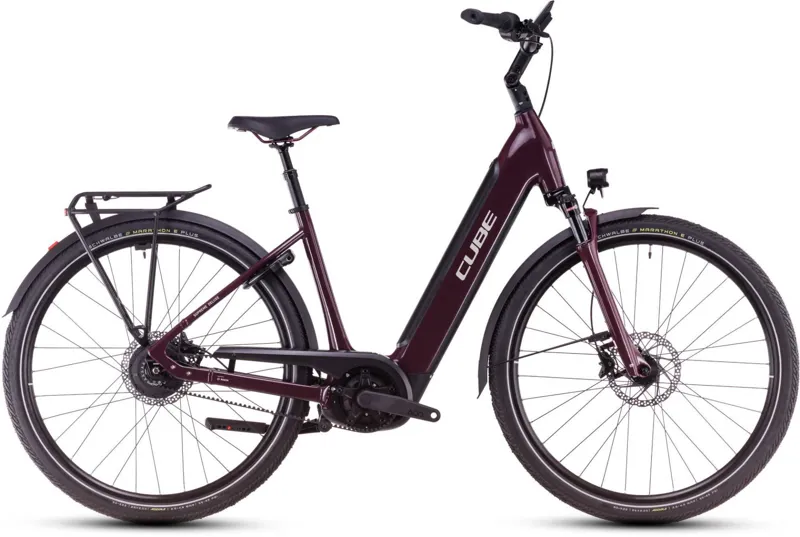 2025 Cube Supreme Hybrid Deluxe Pro 625 Easy Entry - Electric Hybrid Bike - Amarone / Grey
