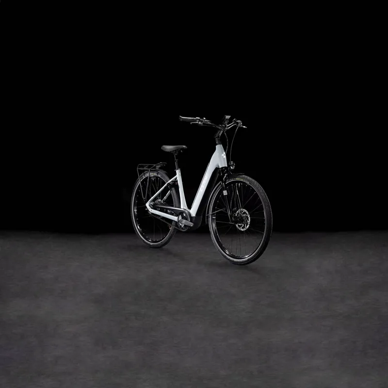2025 Cube Supreme Hybrid Deluxe SLT 625 Easy Entry - Electric Hybrid Bike - Polar Grey / White-6