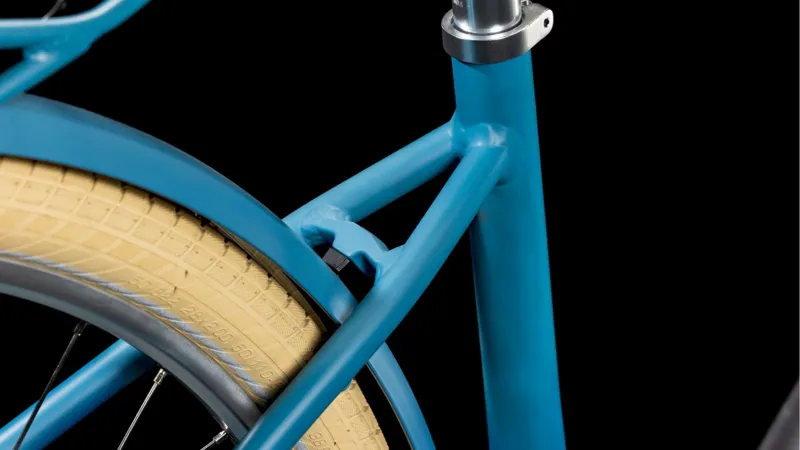 2025 Cube Ella Hybrid 500 - Electric Hybrid Bike - Sphere Blue / Creme-3