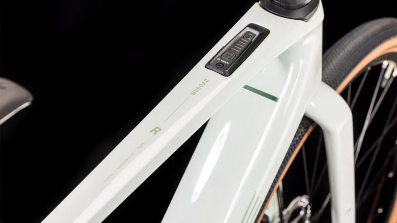 2025 Cube Nuroad Hybrid C:62 Race 400X - Electric Gravel Bike - Desert Stone / Green-2