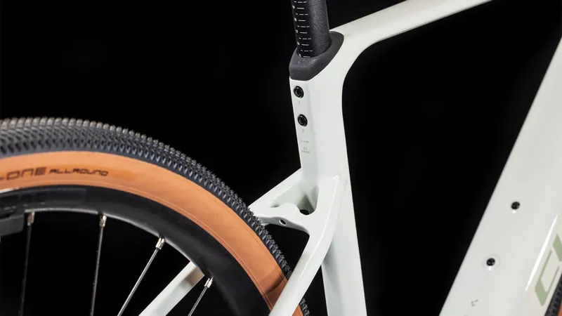 2025 Cube Nuroad Hybrid C:62 Race 400X - Electric Gravel Bike - Desert Stone / Green-4