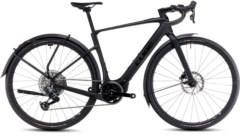 2025 Cube Nuroad Hybrid C:62 SLX 400X - Fully equipped Electric Gravel Bike - Carbon / Glossy