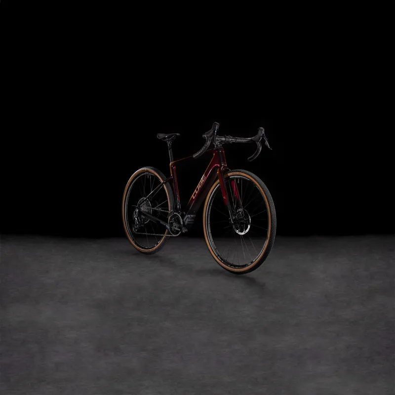 2025 Cube Nuroad Hybrid C:62 SLT 400X - Electric Gravel Bike - Solar Eclipse / Bronze-1