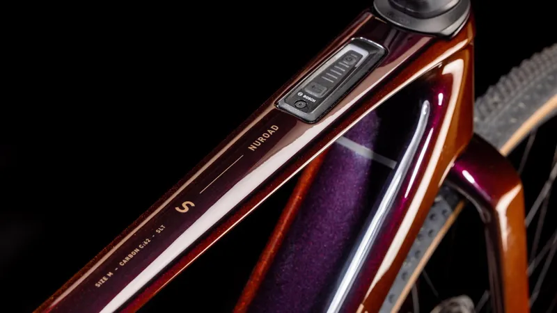 2025 Cube Nuroad Hybrid C:62 SLT 400X - Electric Gravel Bike - Solar Eclipse / Bronze-2