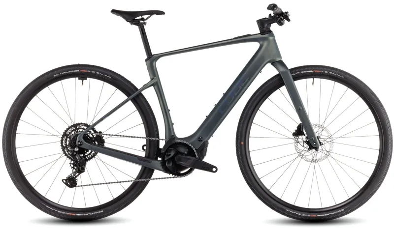 2025 Cube Nulane Hybrid C:62 Race 400X - Electric Hybrid Bike - Sage Brush Green / Prism