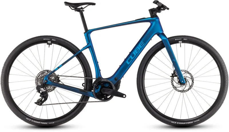 2025 Cube Nulane Hybrid C:62 SLX 400X - Electric Hybrid Bike - Nebula / Blue