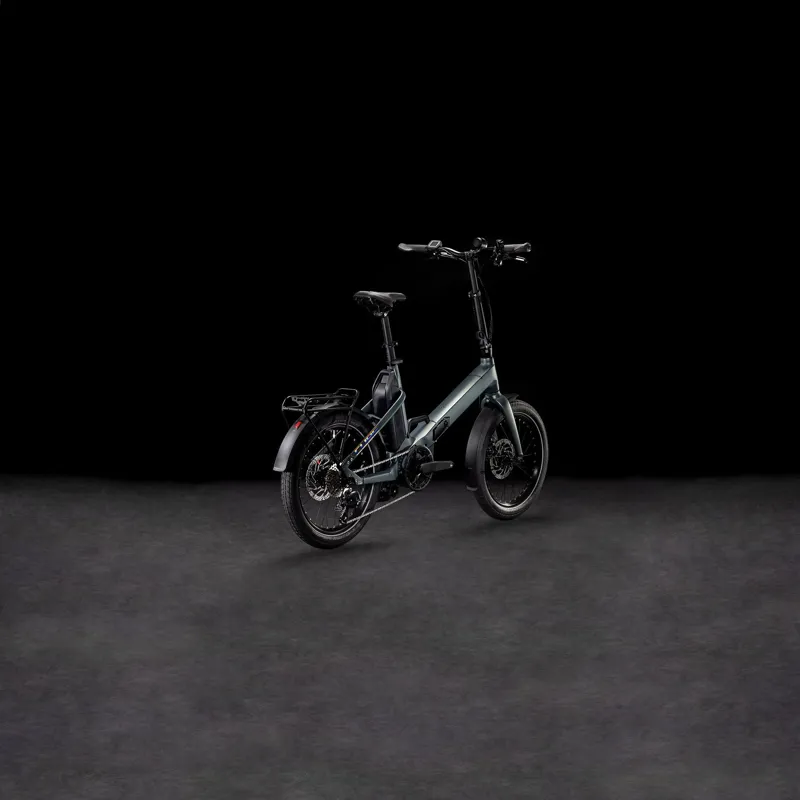 2025 Cube Fold Hybrid 500 - Electric Folding Bike - Sage Brush Green / Prism-1