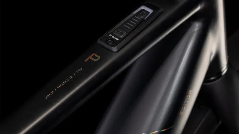 2025 Cube Editor Hybrid Pro FE 400X - Fully Equipped Electric Hybrid Bike - Black / Spectral-2