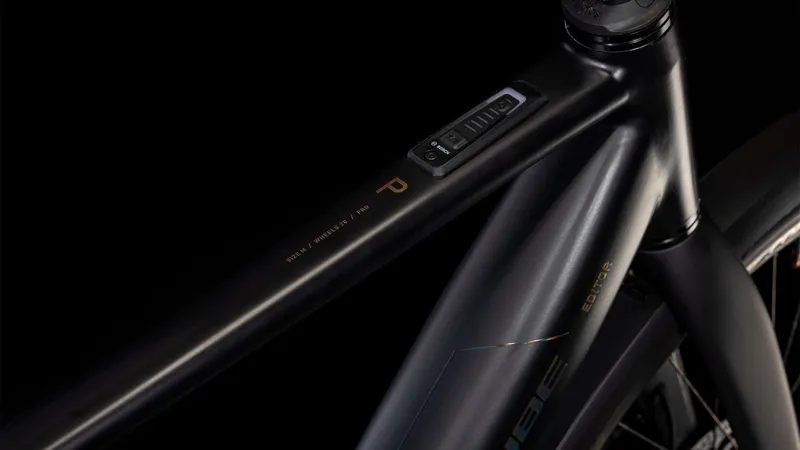 2025 Cube Editor Hybrid Pro FE 400X - Fully Equipped Electric Hybrid Bike - Black / Spectral-3