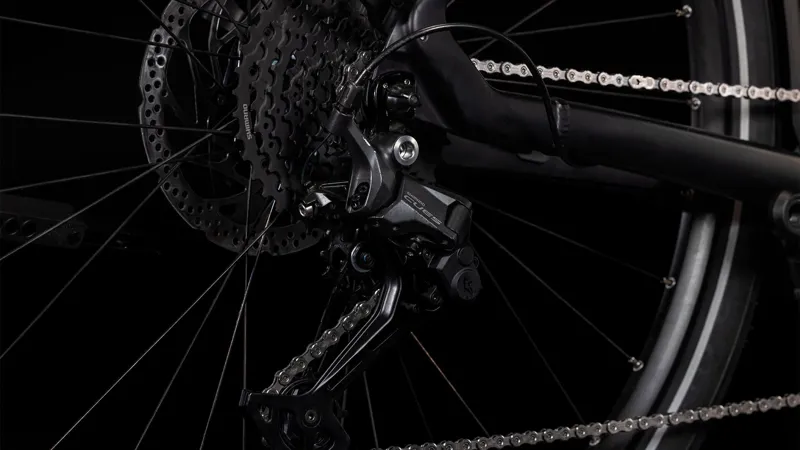 2025 Cube Editor Hybrid Pro FE 400X - Fully Equipped Electric Hybrid Bike - Black / Spectral-7