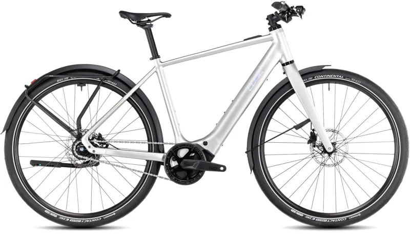 2025 Cube Editor Hybrid SLX FE 400X - Fully Equipped Electric Hybrid Bike - Sleek Grey / Spectral