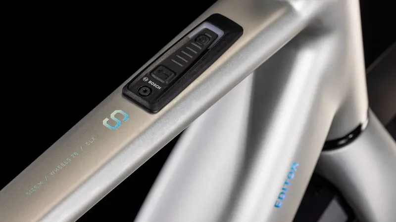 2025 Cube Editor Hybrid SLX FE 400X - Fully Equipped Electric Hybrid Bike - Sleek Grey / Spectral-2