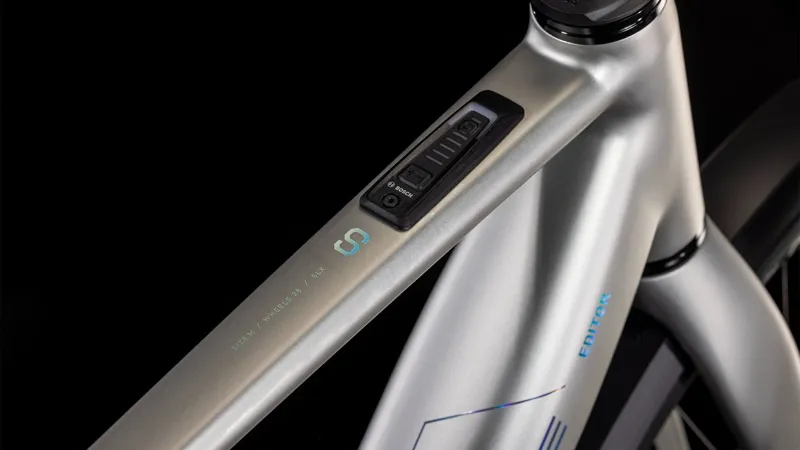 2025 Cube Editor Hybrid SLX FE 400X - Fully Equipped Electric Hybrid Bike - Sleek Grey / Spectral-3