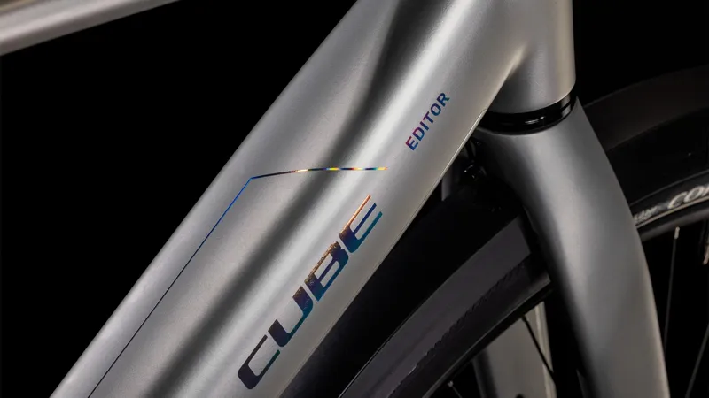 2025 Cube Editor Hybrid SLX FE 400X - Fully Equipped Electric Hybrid Bike - Sleek Grey / Spectral-4