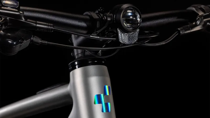 2025 Cube Editor Hybrid SLX FE 400X - Fully Equipped Electric Hybrid Bike - Sleek Grey / Spectral-8