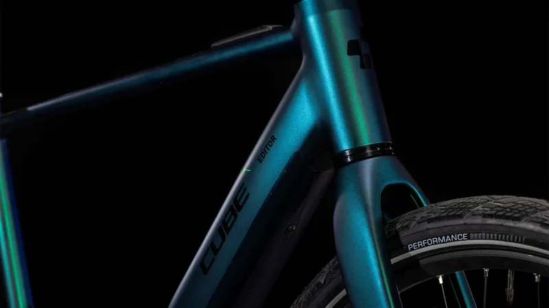 2025 Cube Editor Hybrid SLT 400X - Electric Hybrid Bike - Goblin / Glossy-4