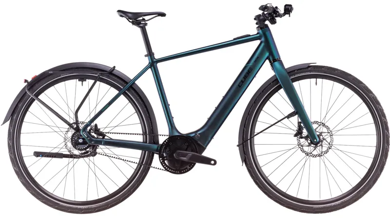 2025 Cube Editor Hybrid SLT FE 400X - Fully Equipped Electric Hybrid Bike - Goblin / Glossy