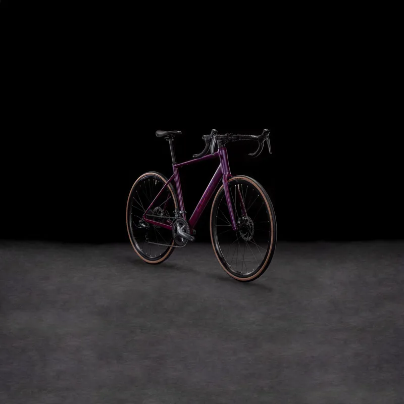 2025 Cube Attain Pro - Claris equipped Road Bike - Purple / Helio-1