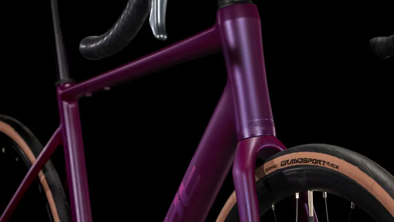 2025 Cube Attain Pro - Claris equipped Road Bike - Purple / Helio-6