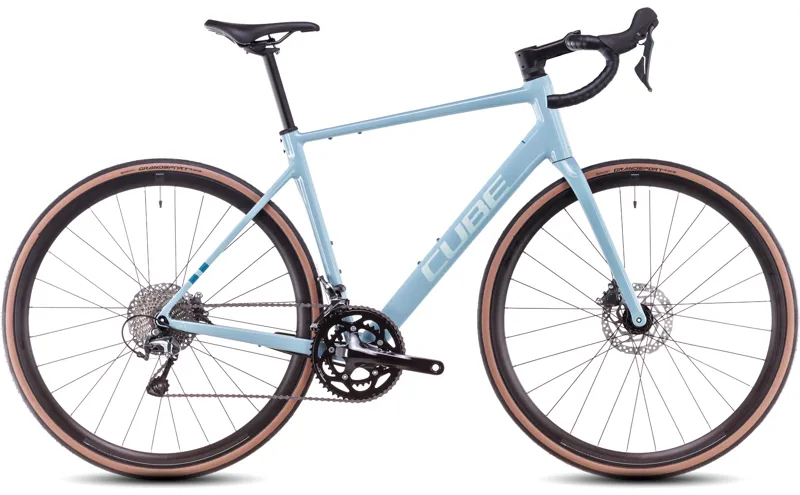 2025 Cube Attain Race - Tiagra equipped Road Bike - Teal Grey / Ice