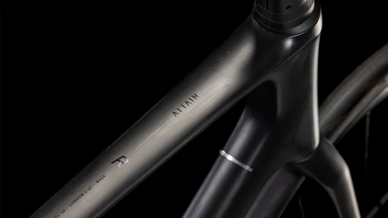 2025 Cube Attain C:62 Race - 105 equipped Carbon Road Bike - Blackline-2