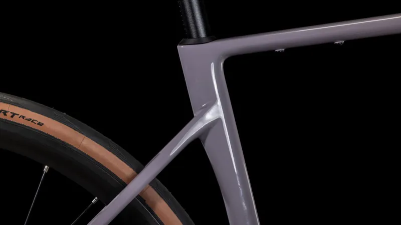 2025 Cube Attain C:62 Race - 105 equipped Carbon Road Bike - Plum Grey / Brink-5