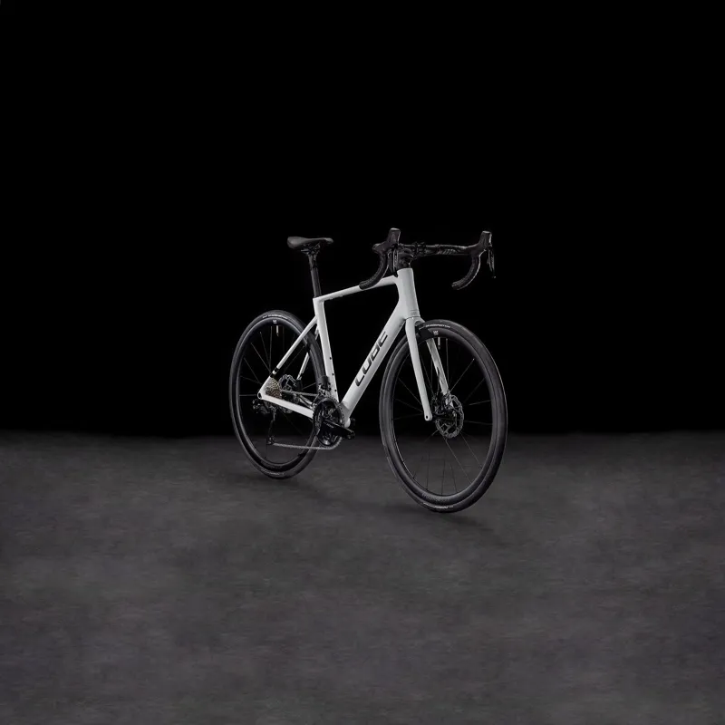 2025 Cube Attain c:62 SLX - 105 Di2 equipped Carbon Road Bike - Cotton / Black-1