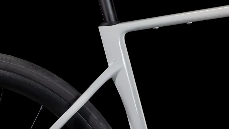 2025 Cube Attain c:62 SLX - 105 Di2 equipped Carbon Road Bike - Cotton / Black-4