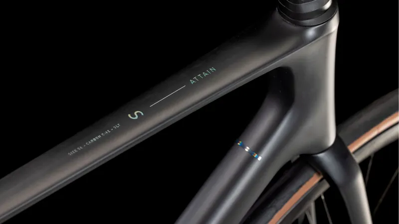 2025 Cube Attain C:62 SLT - Ultegra Di2 equipped Road Bike - Carbon / Rainbow-2