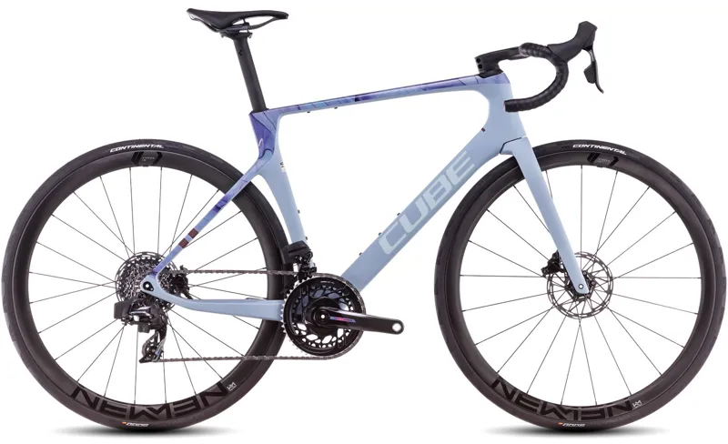 2025 Cube Agree C:62 SLX - SRAM Force AXS equipped Road Bike - Pigeon Blue / Art