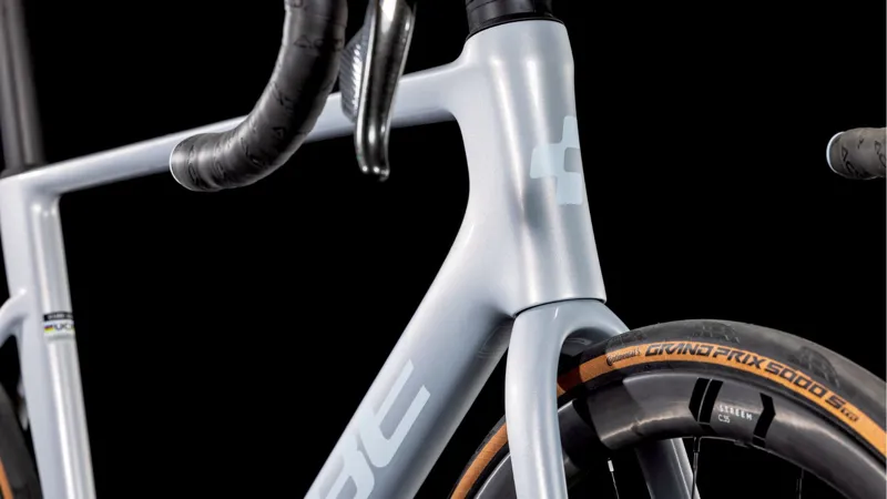 2025 Cube Litening Air C:68X Pro - Aero Road Bike - Fog Grey / White-7