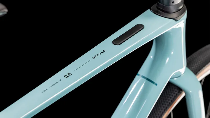 2025 Cube Nuroad C:62 ONE - Shimano GRX equipped Carbon Gravel bike - Teal Grey / Black-2