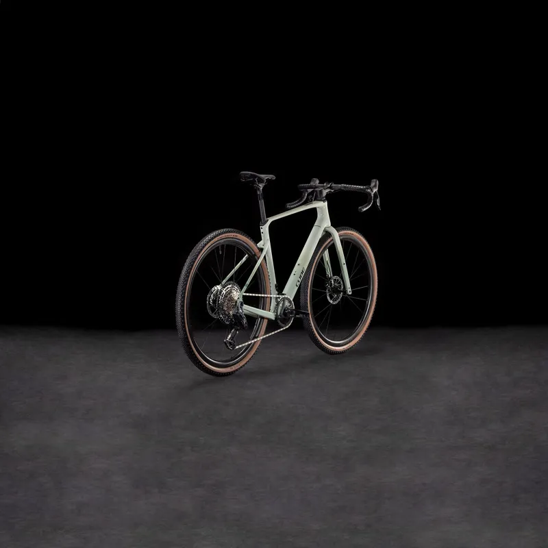 2025 Cube Nuroad C:62 EX - SRAM AXS equipped Carbon Gravel bike - Desert Stone / Green-1