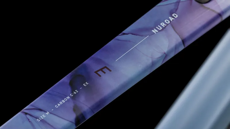 2025 Cube Nuroad C:62 EX - SRAM AXS equipped Carbon Gravel bike - Pigeon Blue / Art-3