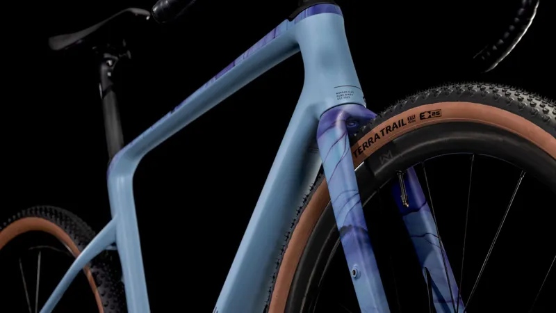 2025 Cube Nuroad C:62 EX - SRAM AXS equipped Carbon Gravel bike - Pigeon Blue / Art-5