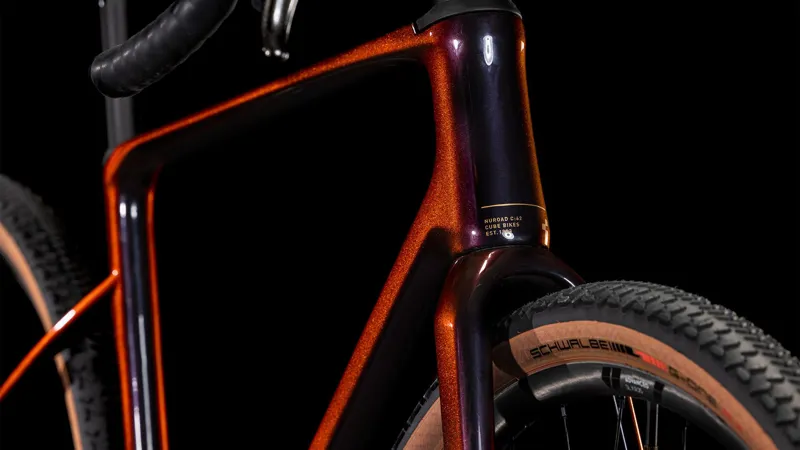 2025 Cube Nuroad C:62 SLX - SRAM AXS equipped Carbon Gravel bike - Solar Eclipse / Aurum-7