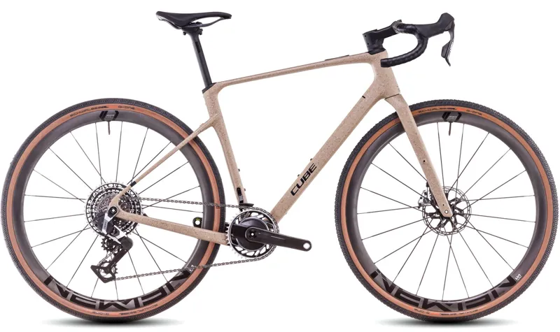 2025 Cube Nuroad C:62 SLT - SRAM AXS equipped Carbon Gravel bike - Mineral Grit / Black