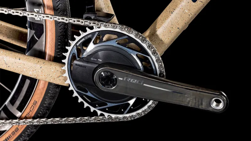 2025 Cube Nuroad C:62 SLT - SRAM AXS equipped Carbon Gravel bike - Mineral Grit / Black-7