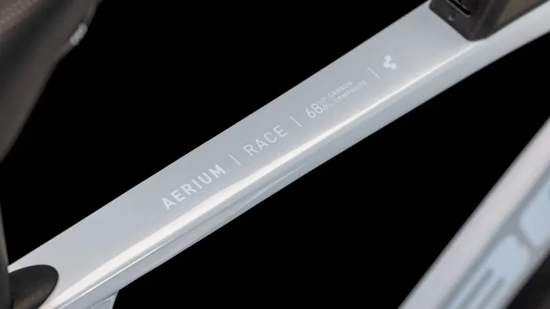 2025 Cube Aerium C:68X Race - Carbon Time Trial / Triathlon Bike - Fog Grey / White-2