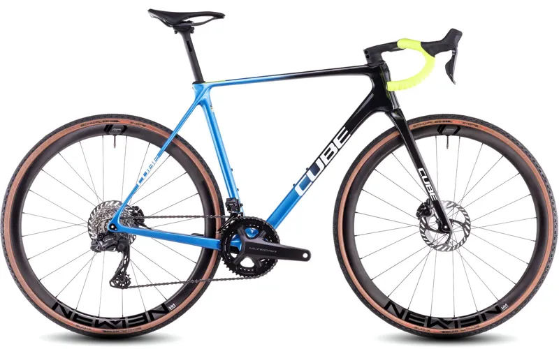 2025 Cube Cross Race C:68X TE - Carbon Cyclocross Bike - Hydrogen Blue / Carbon
