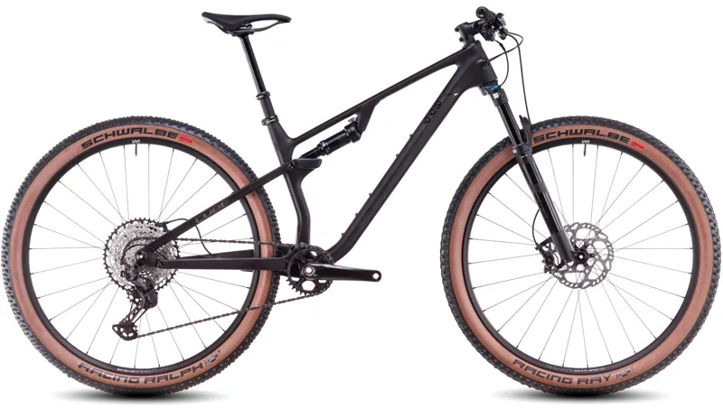 2025 Cube AMS Zero11 C:68X Race 29 - Full Suspension Carbon XC Mountain Bike - Blackline