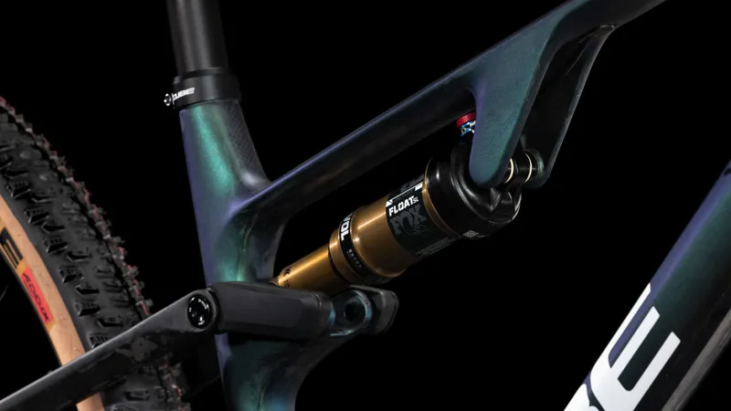 2025 Cube AMS Zero99 C:68X SLX 29 - Full Suspension Carbon XC Mountain Bike - Liquid Goblin /White-5