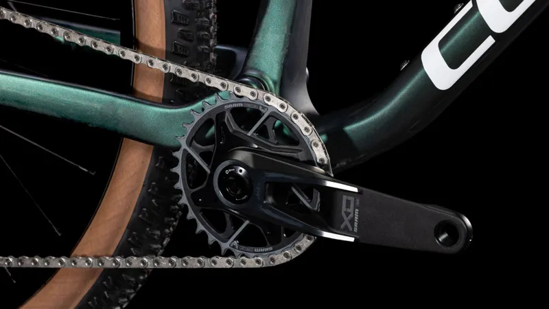 2025 Cube AMS Zero99 C:68X SLX 29 - Full Suspension Carbon XC Mountain Bike - Liquid Goblin /White-6