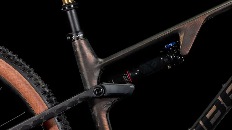 2025 Cube AMS ONE11 C:68X SLT 29 - Full Suspension Carbon XC Mountain Bike - Liquid Lava / Black-6