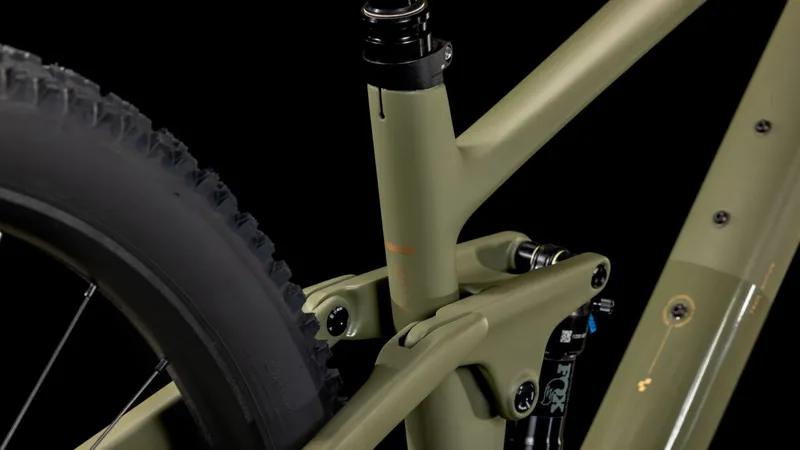 2025 Cube Stereo ONE22 C:62 TM - Full Suspension Trail Mountain Bike - Olive / Gold-4