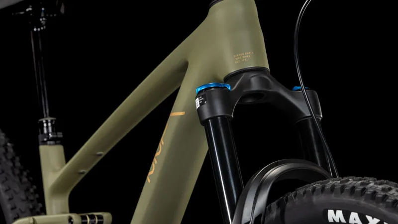 2025 Cube Stereo ONE22 C:62 TM - Full Suspension Trail Mountain Bike - Olive / Gold-7