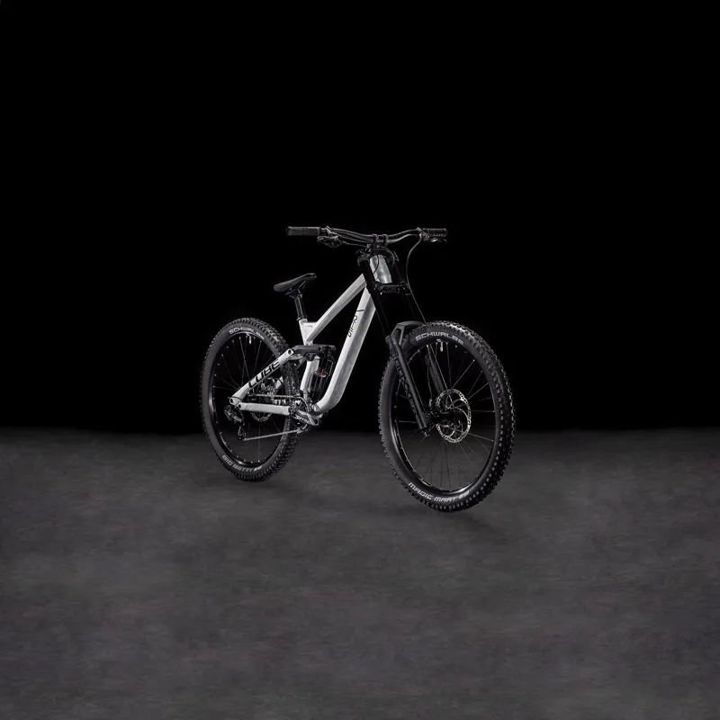 2025 Cube TWO15 Pro 27.5 - Downhill Mountain Bike - Raw Metal / Black-1