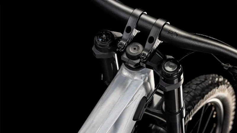 2025 Cube TWO15 Pro 27.5 - Downhill Mountain Bike - Raw Metal / Black-3