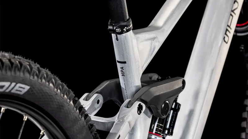 2025 Cube TWO15 Pro 27.5 - Downhill Mountain Bike - Raw Metal / Black-4